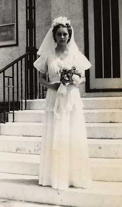 Geraldine (Jahn) Barthel on her wedding day